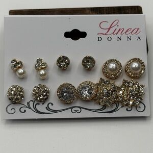 🚨3 for $15🚨 Gold Tone Stud Earrings Set